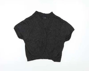 NEXT Womens Black V-Neck Acrylic Blend Shrug Jumper Size 14 - Picture 1 of 12
