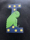 WOODEN JUNGLE ANIMAL ALPHABET LETTERS PERSONALISED BEDROOM WALL DOOR NAME - I