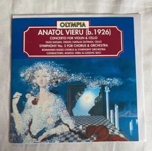 Antanol Vieru Cello Violin Concerto Symphony No.5 Chorus Orch Classical Music CD - Picture 1 of 7