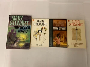 4 Mary Stewart Books Nine Coaches Waiting Ivy Tree Hollow Hills This Rough Magic - Picture 1 of 3