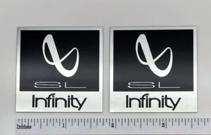Infinity SL40 SL30 Speaker Badge Custom Made Aluminum Pair - Picture 1 of 7