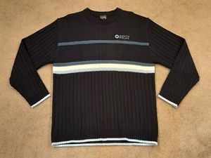 Southpole Sweater L Men's Long Sleeve Pullover Black, Blue & White Korea - Picture 1 of 7