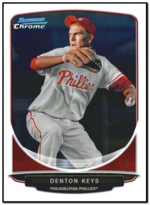 2013 Bowman Chrome Mini #41 Denton Keys Philadelphia Phillies NM-MT 