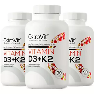 OSTROVIT VITAMINA D3 + K2 - 90 TAB - Apoyo al Sistema Inmunológico - Salud y Bienestar - Imagen 1 de 6