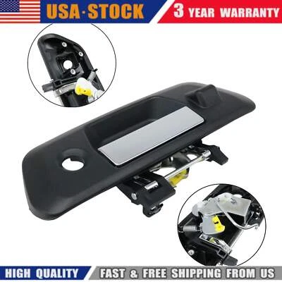 Manija del portón trasero con llave + orificio de cámara negro para Nissan NP300 Frontier 2015-2019 Foto 1 de 4