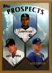 1999 Topps Carlos Lee/Mike Lowell/Kit Pellow Baseball Card