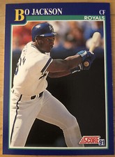 1991 Score Bo Jackson Baseball Card #5 Royals Centerfield High-Grade?