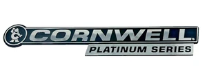 Neu Cornwell Platinum Serie Abzeichen, Emblem Chrom & Schwarz 16" x 2-1/2" - Bild 1 von 5