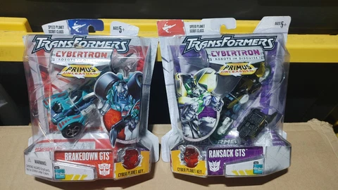 Transformers Cybertron Ransack GTS and Breakdown GTS New MISB Cover