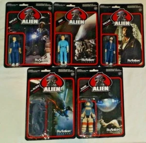 FUNKO REACTION action figure set 5 ALIEN Movie SERIES 1 Cult Classic ASH RIPLEY - Picture 1 of 3