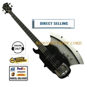 USA Axe Bass Gene Simmons 4 corde basso elettrico tastiera palissandro nero - Foto 1 di 8