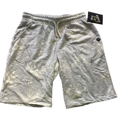 艺术级运动短裤夏威夷印花灰色男孩尺寸 8/10 Luau Lounge — 第 1/4 张图片