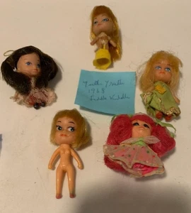 Vintage Lot 5 1960’s LITTLE KIDDLES Dolls and Tutti Fruitie- LOT7-27 - Picture 1 of 1
