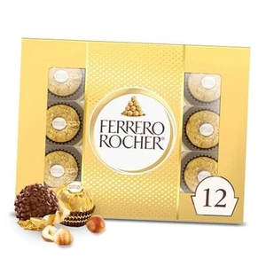 , 12 Count, Gourmet Milk chocolate Hazelnut, Chocolate Gift Box, Individually - Picture 1 of 7