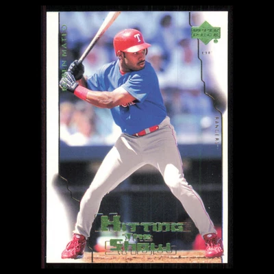 Tarjeta de béisbol Rubén Mateo #89 2000 Upper Deck Hitters Club Texas Rangers MLB casi nueva Foto 1 de 3