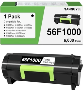 Lexmark 56F1000 Rückgabe-Tonerkassette schwarz - Bild 1 von 4