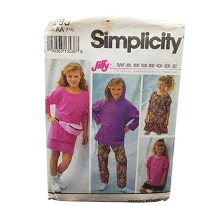 Vintage Simplicity 8195 Jiffy Kleiderschrank Mädchen Schnittmuster 7-14 Retro 90er Outfi - Bild 1 von 4