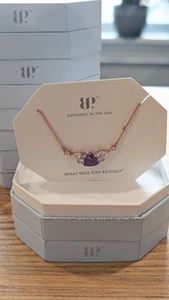 Bomb Party OG Necklace RBP8847 "Feeling Gorgeous" Amethyst on Rose Gold Plating - Picture 1 of 3