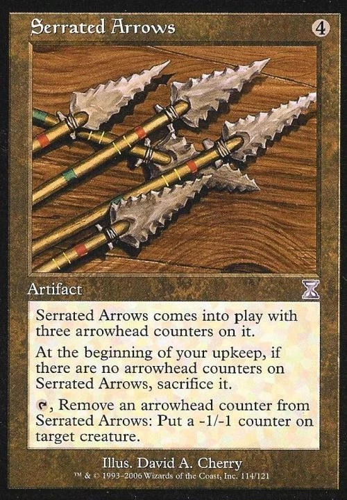 Serrated Arrows - Medium Play MTG Time Spiral Time Shifted - Image 1 of 1