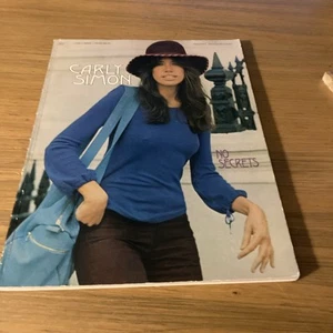 CARLY SIMON 1972 songbook NO SECRETS easy piano easy organ vocal sheet music - Picture 1 of 5