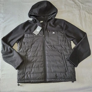 New Balance - Mens Medium - Full Zip Quilted Soft Shell Fleece Jacket - Black - Picture 1 of 8