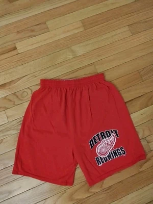 Pantalones Cortos De Entrenamiento Detroit Red Wings NHL De Colección Años 80 Dodger Ropa Deportiva Para Hombre M Foto 1 de 4