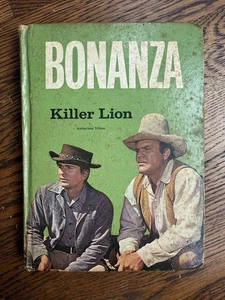 Bonanza Killer Lion Authorized TV Adventure Hardcover Book-Steve Frazee 1966 - Bild 1 von 11