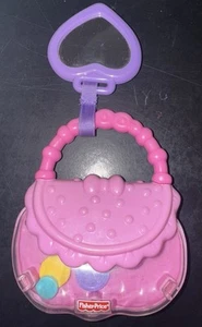 FISHER PRICE BRILLIANT BASICS PEQUEÑO GLAMOUR MONEDERO ESPEJO SONAJERO ROSA NIÑO PEQUEÑO - Imagen 1 de 2