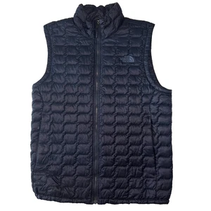 Men’s The North Face Thermoball Vest Insulated Full Zip Medium Navy Blue NEW - Picture 1 of 9