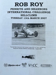 Rob Roy International Hill climb Official Programme March 2007- - Picture 1 of 4