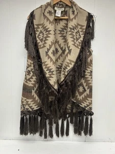 Cripple Creek Womens Medium Jacket Vest Aztec Southwest Navajo Western Rodeo - Picture 1 of 5