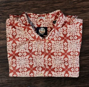Reyn Spooner Hawaiian Aloha Shirt Mens 3XL Button Red Inside Out Print - Picture 1 of 12