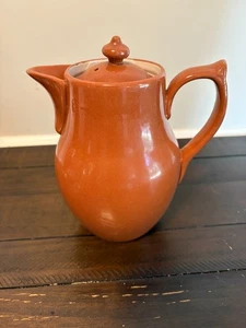 Cafetera/tetera con tapa Guernsey Cooking Ware marrón naranja - muy bonita - Imagen 1 de 6