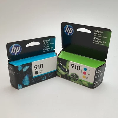 Cartuchos de tinta originales HP 910 negro (3YL61AN) y color (3YN97AN) paquete de 4 - 2022 Foto 1 de 4