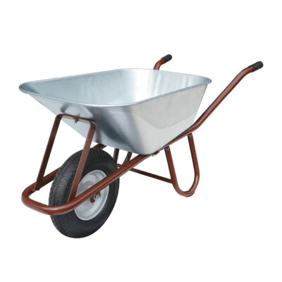 Müba Betonkarre 90L 200kg Tragkraft Schubkarre Muldenkarre mit Achse Kugellager - Bild 1 von 4
