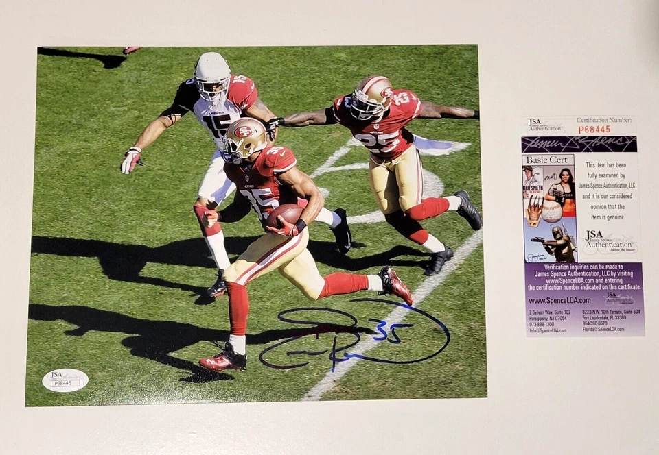 Foto firmada por Eric Reid 8x10 autógrafo de los 49ers de San Francisco JSA P68445 Foto 1 de 1
