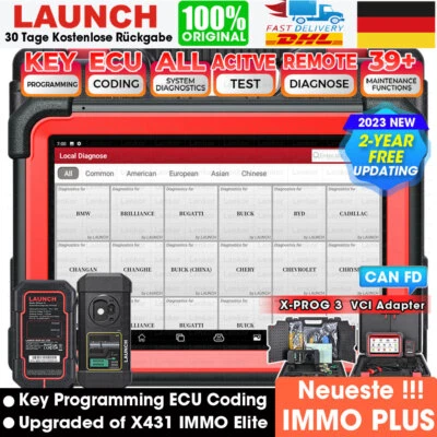 LAUNCH X-431 IMMO PLUS Key KEY Programming ECU Coding OBD2 Diagnostic Tool - Image 1 of 4