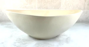 Haeger Pottery Vintage 11" Ivory Bowl Mid-Century Modern - Picture 1 of 12
