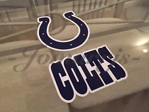 Indianapolis Colts Calcomanía Calcomanía Vinilo Letrero NFL Fútbol #Colts 2"-18" - Imagen 1 de 4
