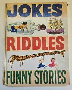Vintage Children's Book 1959: Jokes, Riddles, Funny Stories. - Imagen 1 de 4