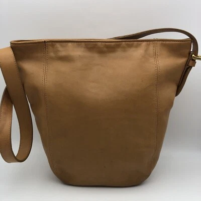 Vintage Coach Leather Shoulder Bag Camel/Tan All Leather #1271117 - Image 1 of 4