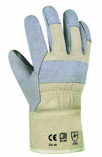 STRONG HAND Arbeitshandschuhe Spaltleder Handschuhe Gr. 10 Handwerker Arbeitskleidung Maco