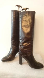 Bottes Vintage 1982 "Marron foncé" - DURER Italie --- T. 38,5 - Imagen 1 de 6