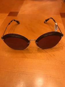PREOWNED***NEW WITH TAGS*** Miu Miu SMU 53S Gold&Tortoise Sunglasses 62MM - Picture 1 of 3