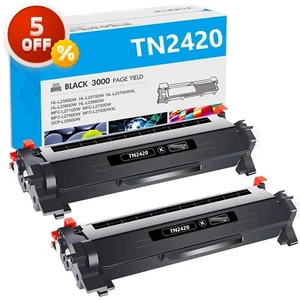 2 Black Toner fits for Brother TN2420 MFC-L2710DW HL-L2350DW L2310D DCP-L2530DW - Picture 1 of 14