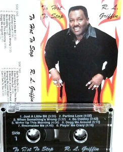 R.L GRIFFIN TO HOT TO STOP CASSETTE TAPE PRIVATE SOUL R&B FUNK MODERN BLUE lp 45 - Picture 1 of 11