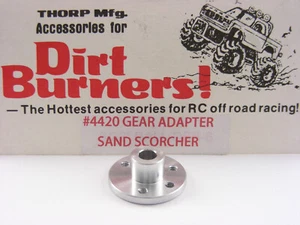 Adaptador de engranajes de pista de aluminio vintage THORP Dirt Burners 4420 SRB - Imagen 1 de 3