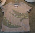 Tommy Bahama Toddler T-shirt Alligator Gray Green 2T Cotton Short Sleeve EUC