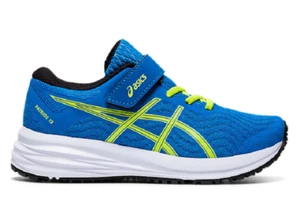 ASICS 1014A138.401 PATRIOT 12 PS Yth`s (M) Blue/Black Mesh Athletic Shoes - Picture 1 of 7