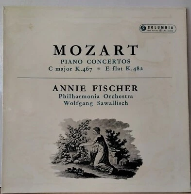 COLUMBIA 33CX 1630 AUS/UK ED 1 MOZART PIANO CONCERTOS ANNIE FISCHER LP - Image 1 of 3
